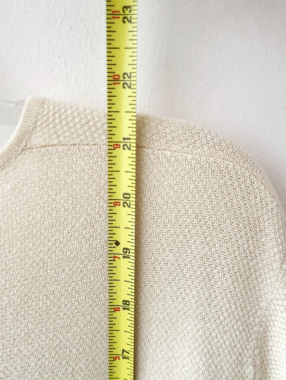 Eileen Fisher Textured Silk Blend Button Front Cardigan Deep Cream Sz S - Picture 9 of 11